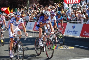 Christophe Le Mével (FDJ), Jérôme Pineau (Quick Step), Alexandr Kolobnev (Katusha Team) & Yukiya Arashiro (Bbox Bouygues Telecom) (444x)