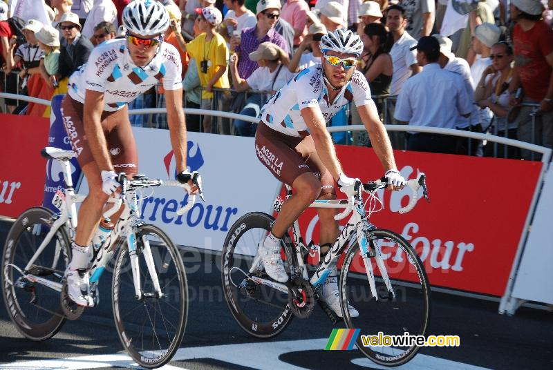 Christophe Riblon & Rinaldo Nocentini (AG2R La Mondiale)