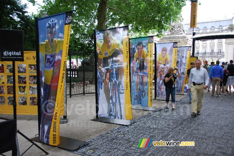 Historische winnaars van de Tour in het Village Départ