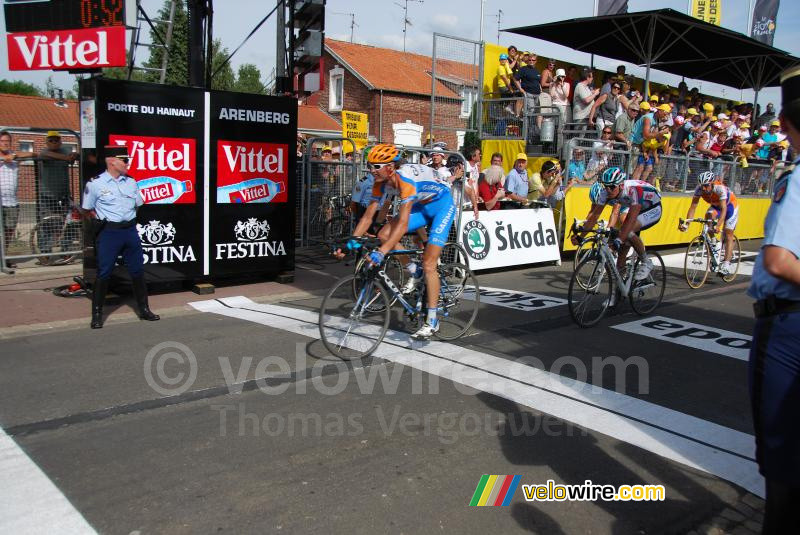 Johan Van Summeren (Garmin-Transitions), Jurgen van den Broeck (Omega Pharma-Lotto) & Denis Menchov (Rabobank)