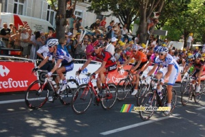 Kevin Seeldrayers (Quick Step), Steve Morabito (BMC Racing Team), Jérémy Roy (FDJ) & Mathieu Perget (Caisse d'Epargne) (522x)