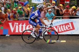 Sylvain Chavanel (Quick Step) celebrates the stage win (593x)