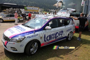 The Lampre-Farnese Vini car (697x)