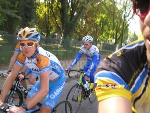 Timothy Duggan (Team Garmin-Transitions) & moi (776x)