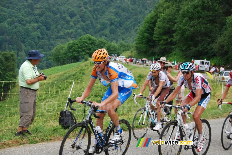 Johan van Summeren (Garmin-Transitions), Mario Aerts (Omega Pharma-Lotto) & Rinaldo Nocentini (AG2R La Mondiale)