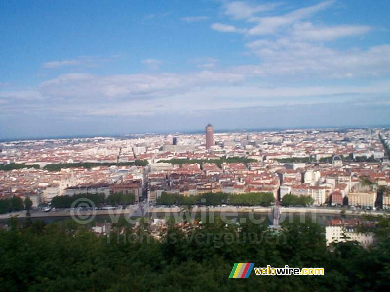 [Weekend Lyon] Lyon in vogelvlucht met in het midden 