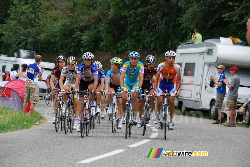 Maxime Monfort (HTC-Columbia), Carlos Barredo (Quick Step), Linus Gerdemann (Team Milram), Benjamin Noval Gonzalez (Astana), Mathieu Perget (Caisse d'Epargne) & Juan Manuel Garate (Rabobank)