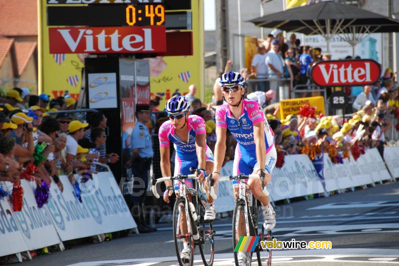Grega Bole & Simon Spilak (Lampre-Farnese Vini)