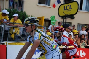 Bert Grabsch (HTC-Columbia) & Stéphane Augé (Cofidis) (479x)