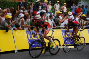 Luis Léon Sanchez (Caisse d'Epargne) & Christopher Horner (Team Radioshack) (338x)