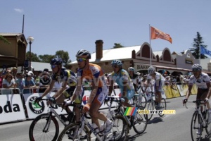 Pieter Weening (Rabobank), Joost van Leijen (Vacansoleil-DCM Pro Cycling Team) & Valentin Iglinskiy (Astana) (980x)