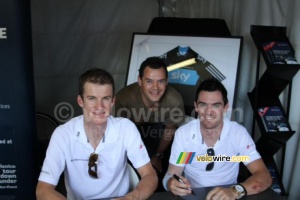 Michael Rogers & Chris Sutton (Team Sky) avec Tim (645x)