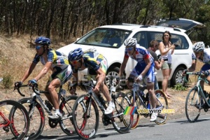 Rob Ruijgh & Romain Feillu (Vacansoleil-DCM Pro Cycling Team) & Julien Vermote (Quick Step) (1097x)