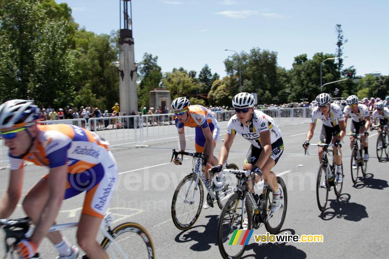 Bert Grabsch (HTC-Highroad) & Pieter Weening (Rabobank)