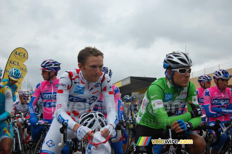 Rémi Pauriol (FDJ) & Heinrich Haussler (Garmin-Cervélo)