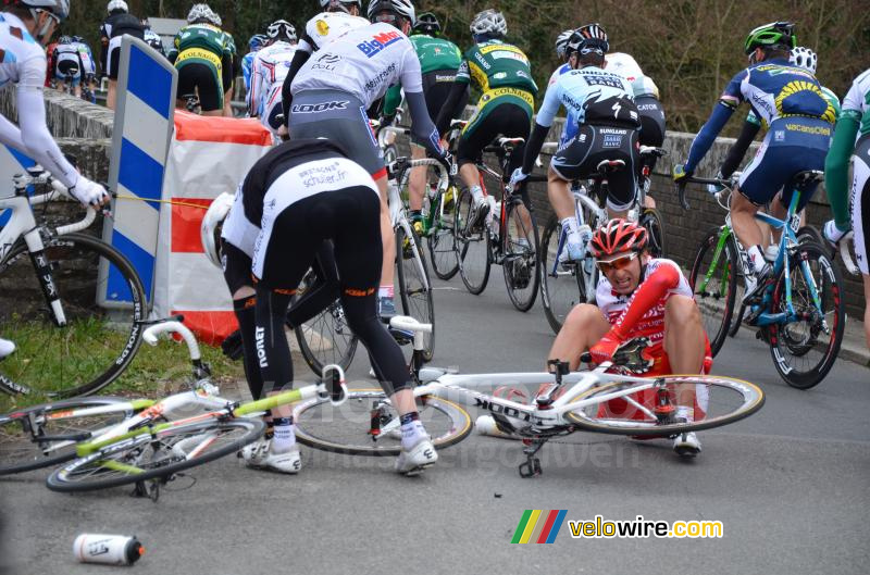 Valpartij Eric Berthou (Bretagne-Schuller) & Yohan Bagot (Cofidis)