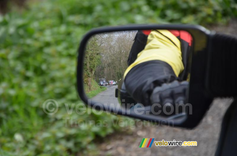 De kopgroep in de spiegel