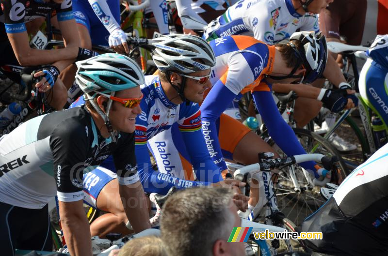 Wouter Weylandt (Team Leopard-Trek) & Tom Boonen (Quick Step)