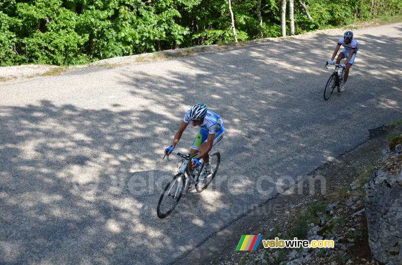 Frederik Wilmann (Team Joker-Merida) & Thibaut Pinot (FDJ)