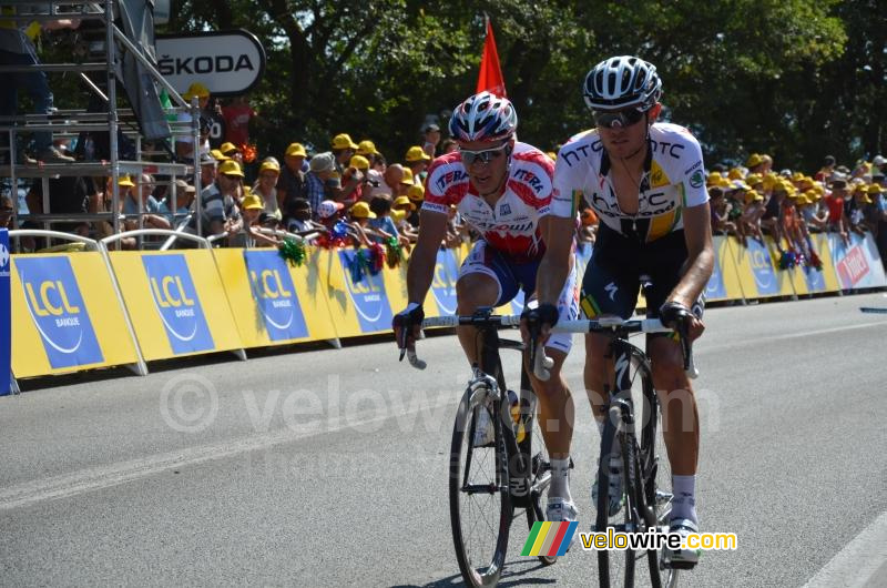 Tejay van Garderen (HTC-Highroad) & Denis Galimzyanov (Katusha Team)