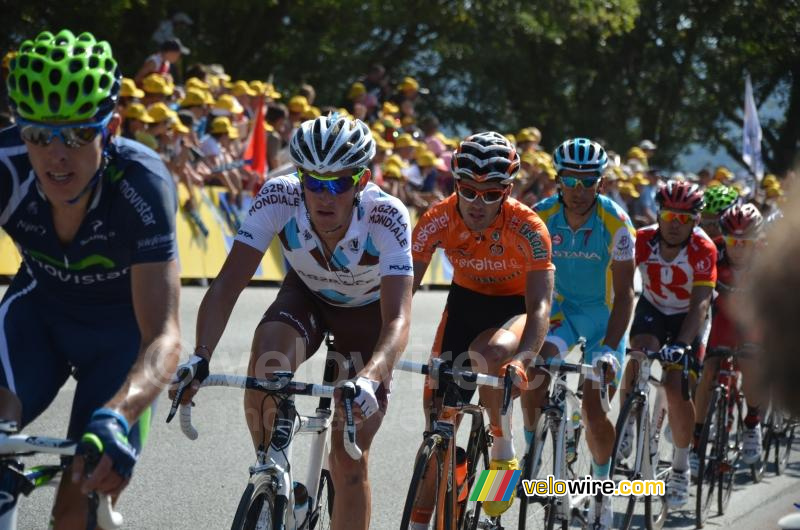 Maxime Bouet (AG2R La Mondiale), Ivan Velasco (Euskaltel-Euskadi) & Paolo Tiralongo (Astana)