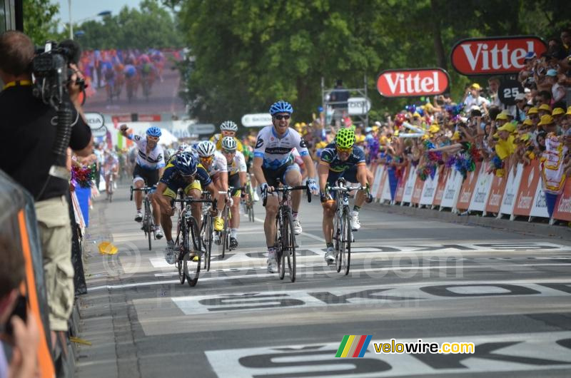 Tyler Farrar wint voor Romain Feillu & José Joaquin Rojas