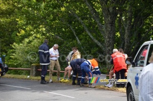 Frederik Willems (Omega Pharma-Lotto) unfortunately left the Tour with a broken collarbone (626x)