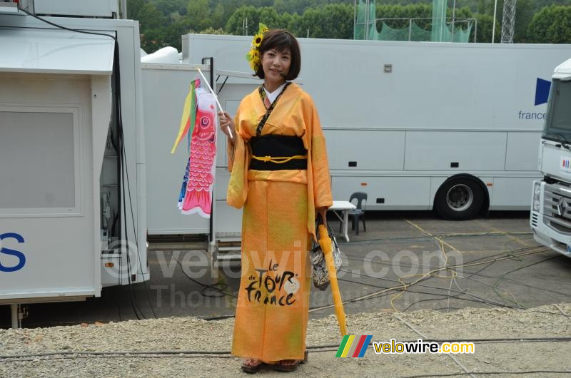 Japanse Tour de France fan